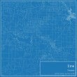 Blueprint US city map of Ira, Texas.