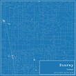 Blueprint US city map of Sunray, Texas.