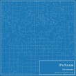 Blueprint US city map of Putnam, Oklahoma.