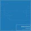 © Rezona - Blueprint US city map of Edmondson, Arkansas.