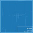 © Rezona - Blueprint US city map of Radom, Illinois.