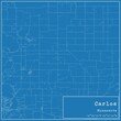 Blueprint US city map of Carlos, Minnesota.