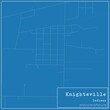 © Rezona - Blueprint US city map of Knightsville, Indiana.