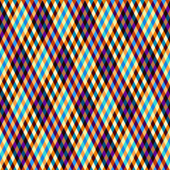 Fototapete - Argyle seamless vector pattern background. Pattern of a rhombuses.