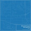 © Rezona - Blueprint US city map of Broadview Heights, Ohio.