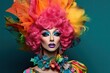 © neirfy - Portrait of drag queen, fictional character, ai generative