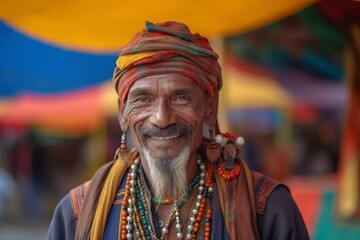 Portrait of a sadhu