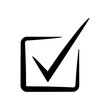 © Chinara - Check mark vector icon. Checklist icon symbol isolated. Check list button icon. Check mark in box sign. Checkmark right vector icon. Checkmark icon for business, office, poster, and web design