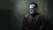 © JJAVA - Frankenstein’s Monster Banner with Space for Copy. Generative AI