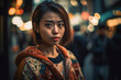 © MiraCle72 - Young Japanese woman on the street of Tokyo, created with generative AI