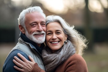 happy old couple, generative ai