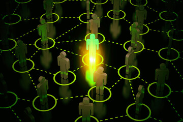 Poster - Social Web Network Background Image