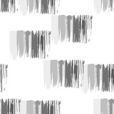 Fototapeta Sypialnia - Seamless vector pattern with abstract ink strokes on white background. 