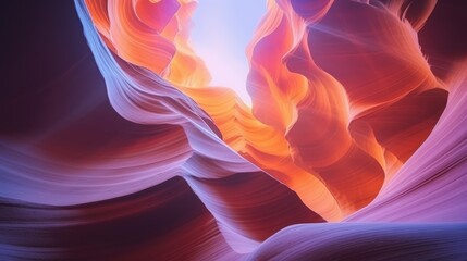 Poster - Antelope Canyon Arizona USA abstract fractal background with space