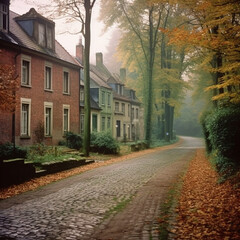 Wall Mural - old english village