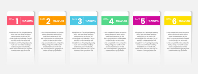 vector Business Infographic design template , Process timeline chart , number options
