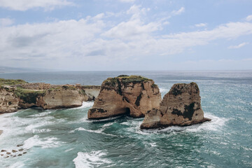 Pigeon Rock (Raouché), famous landmark of Beirut, natural landmark consisting of two rock formations off the coast of Raouché.