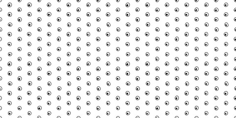 Leinwandbilder - Simple casual stylish polka dots. Several curved black dots on a white background in a seamless pattern. Vector and stylish pattern for design and surfaces.