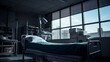 © wetzkaz - a hospital bed in a small dark room,