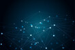 © Ahmad Araf - Abstract blue lines and dots connections pattern, social network communication, technology curve line background. Design used for technology, science, banner, template, business and many more.