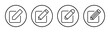 © OLIVEIA - Edit icon set illustration. edit document sign and symbol. edit text icon. pencil. sign up