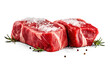 Raw beef meat. Ai . Cutout on transparent