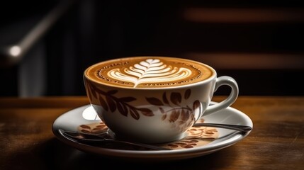 Wall Mural - cup of cappuccino