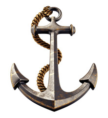 Wall Mural - anchor isolated on transparent background - generative ai