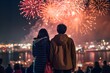 © CrioStudio - 花火を見上げるカップル　with generative ai