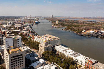 Poster - Talmadge Memorial Bridge - Savannah, Georgia