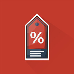 Illustration Vector of Discount Tag in Flat Design