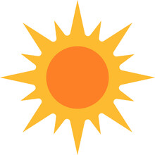 Sun Icon For Your Web Design, Logo, UI. Illustration