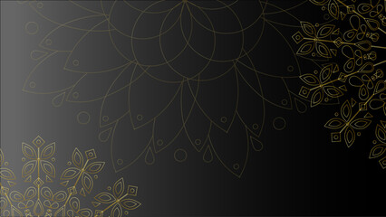 Luxury mandala background with golden arabesque pattern arabic islamic east style.