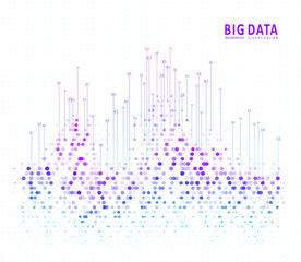 Sticker - Abstract infographics visualization.