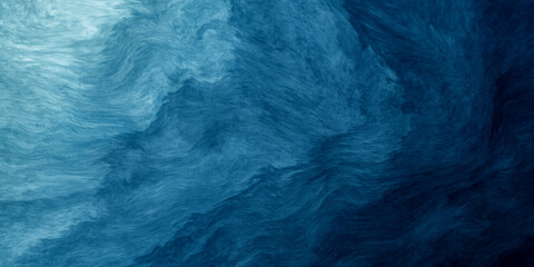 Wall Mural - abstract watercolor paint background by gradient deep blue color with liquid fluid grunge texture fo