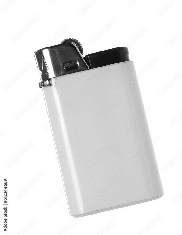 White Raffles Lighter White lighter isolated on white background Stock Photo | Adobe Stock