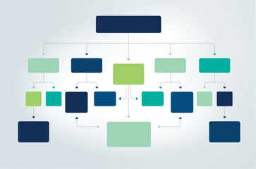 infographics flowchart. colored shadows scheme.
