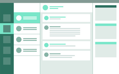 Wall Mural - virtual assistant software user interface