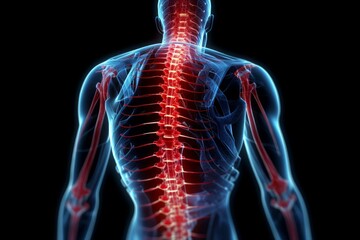 Spine pain. Generate Ai