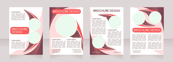 Social media ads advantages blank brochure layout design. Vertical poster template set with empty copy space for text. Premade corporate reports collection. Editable flyer paper pages