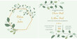 © Anait - rustic green wedding invitation