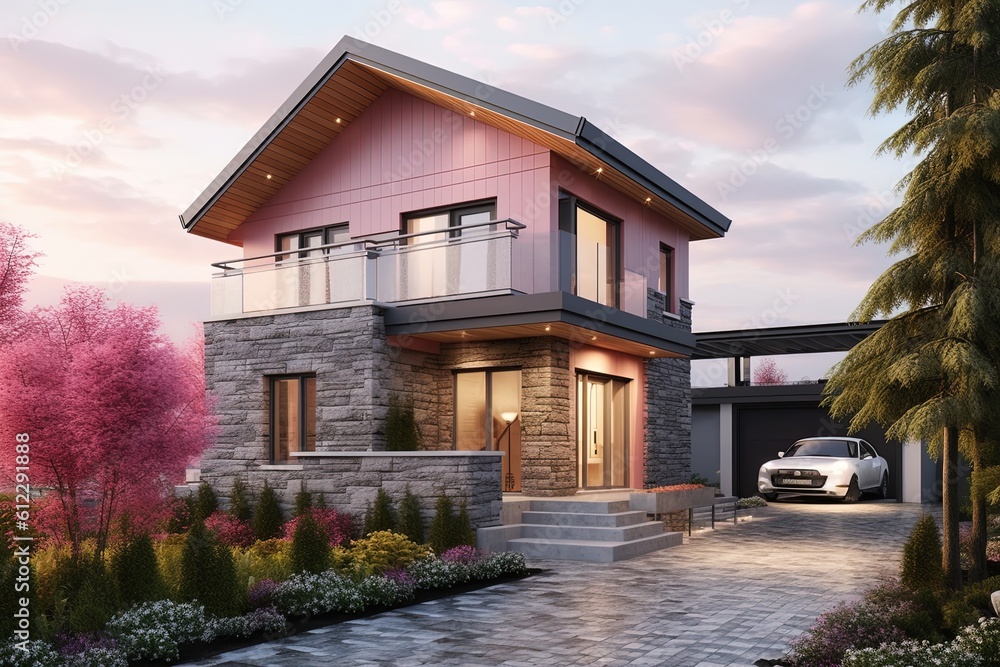 Pink Stone Cladding Innovative Layout and Natural Stone Cladding Feature in Striking New ...