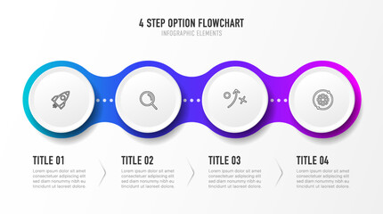 Poster - Timeline infographic design with options or steps. Infographics for business concept. Can be used for presentations workflow layout, banner, process, diagram, flow chart, info graph, annual report.
