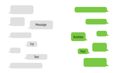 Wall Mural - message bubbles. chat. speech bubbles. messages bubbles. vector illustration