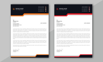 Wall Mural - abstract letterhead design modern business letterhead design template. modern company letterhead tem