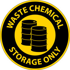 Waste Chemical Storage Only On White Background