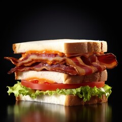 Wall Mural - sandwich with ham