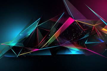 Wall Mural - 3D rendering abstract colorful background banner or wallpaper, graphic element