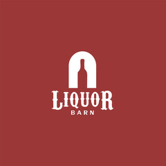 simple vintage style logo design for a wine shop, beer, drinking, and vineyard business and industry.