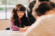 © Jacob Lund - Happy child enjoys being part of a literacy class in elementary school